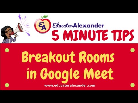 Video Breakout Rooms in Google Meet - youtube