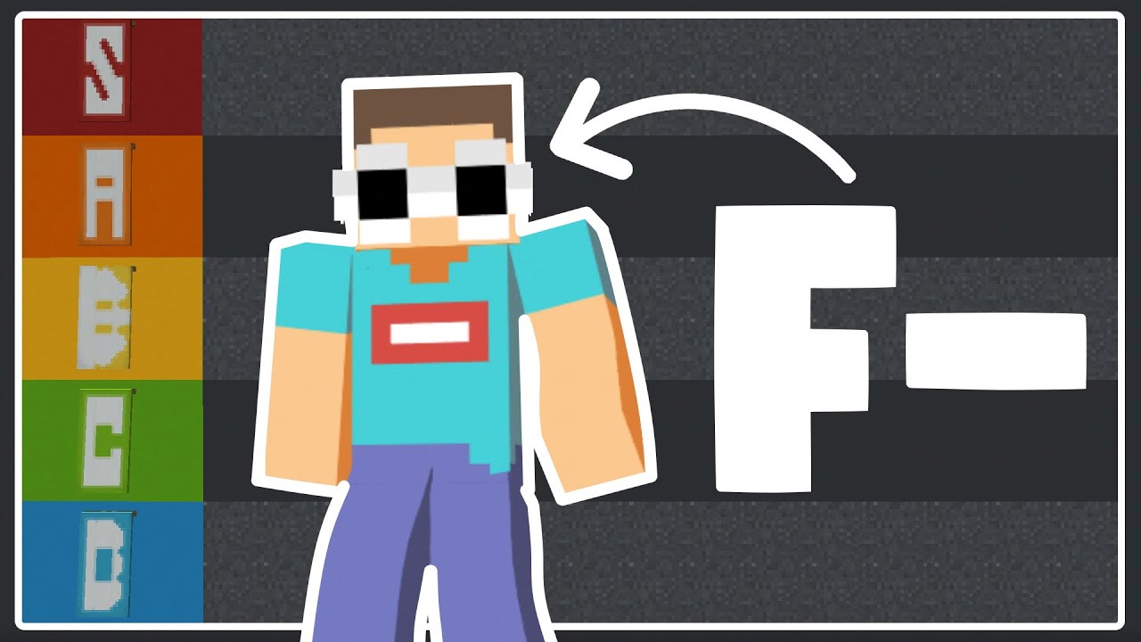 Tier Ranking of FAMOUS MINECRAFT YouTubers' SKINS! - YouTube