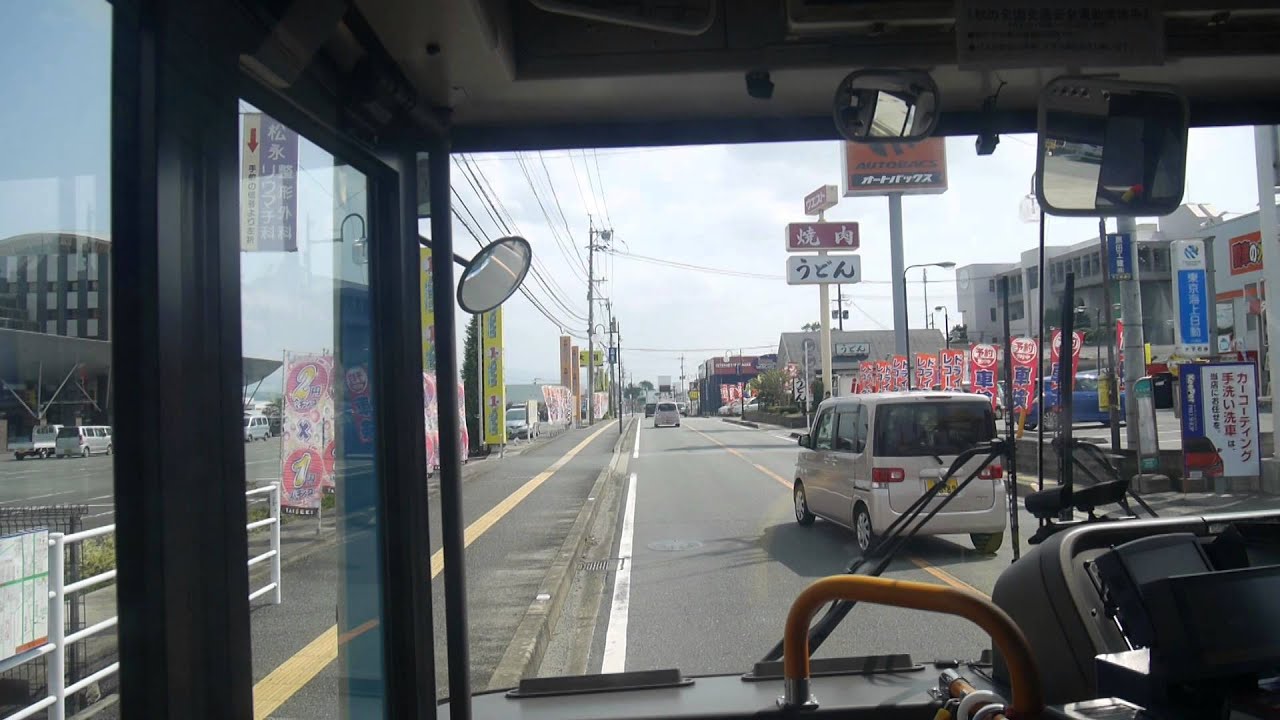 【前面展望】山鹿ターミナル～交通センター～田崎橋【九州産交バス・京9系統】