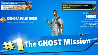 How to Unlock MIDAS Ghost Style, The Ghost Mission Fortnite Battle Royal