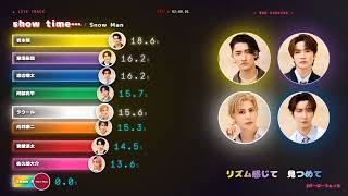 「show time… / Snow Man」歌割り