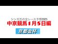 1月5日中京競馬【全レース予想】2025京都金杯