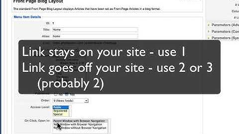 Joomla 1.5 Beginner, Lesson #14: The Menu Manager