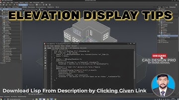How to Display Elevation in AutoCAD Using LISP | AutoCAD Tutorial #autocad #cad #autocadtips #cad