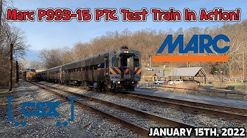 I Caught The Marc PTC TEST TRAIN! | Marc P993-15 Blows Through Point Of Rocks, Maryland
