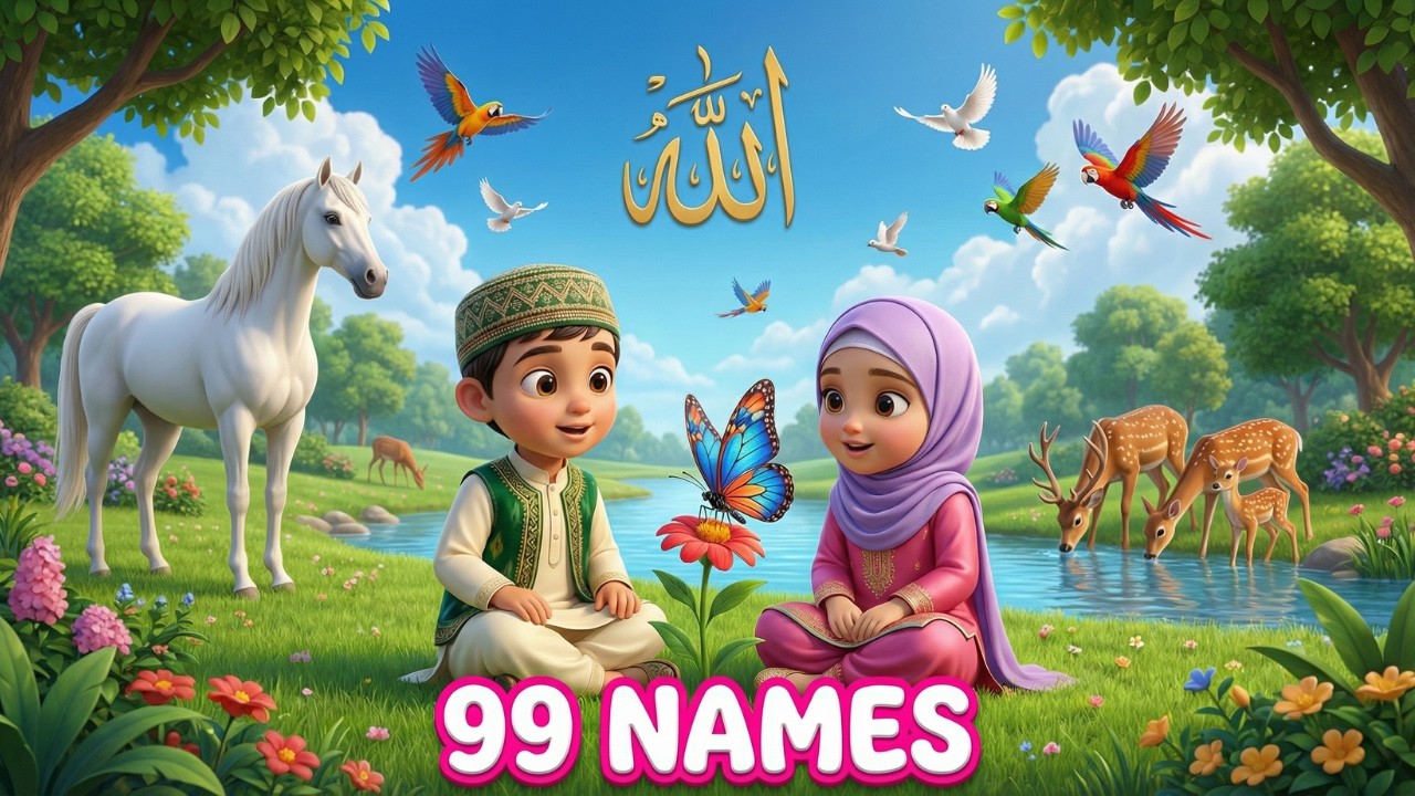 99 Names of Allah (Asma Ul Husna) Song | أسماء الله الحسنى | Islamic Song for Kids