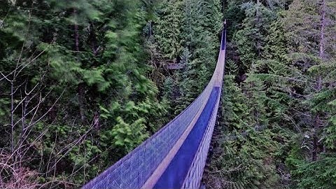 Capilano Suspension Bridge  N. Vancouver BC Canada(Film by insta 360 x3 w/ 1.2 meter selfie stick)