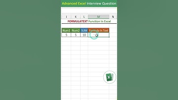FORMULATEXT function in excel | FORMULATEXT formula in excel | excel interview questions excel tips