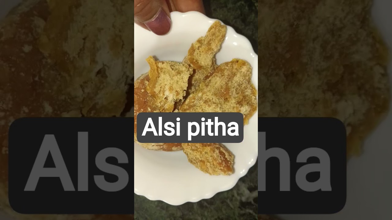 Alsi pitha recipe 