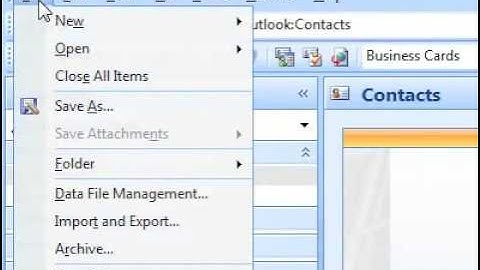 How to print the contacts folder to look like business cards Outlook