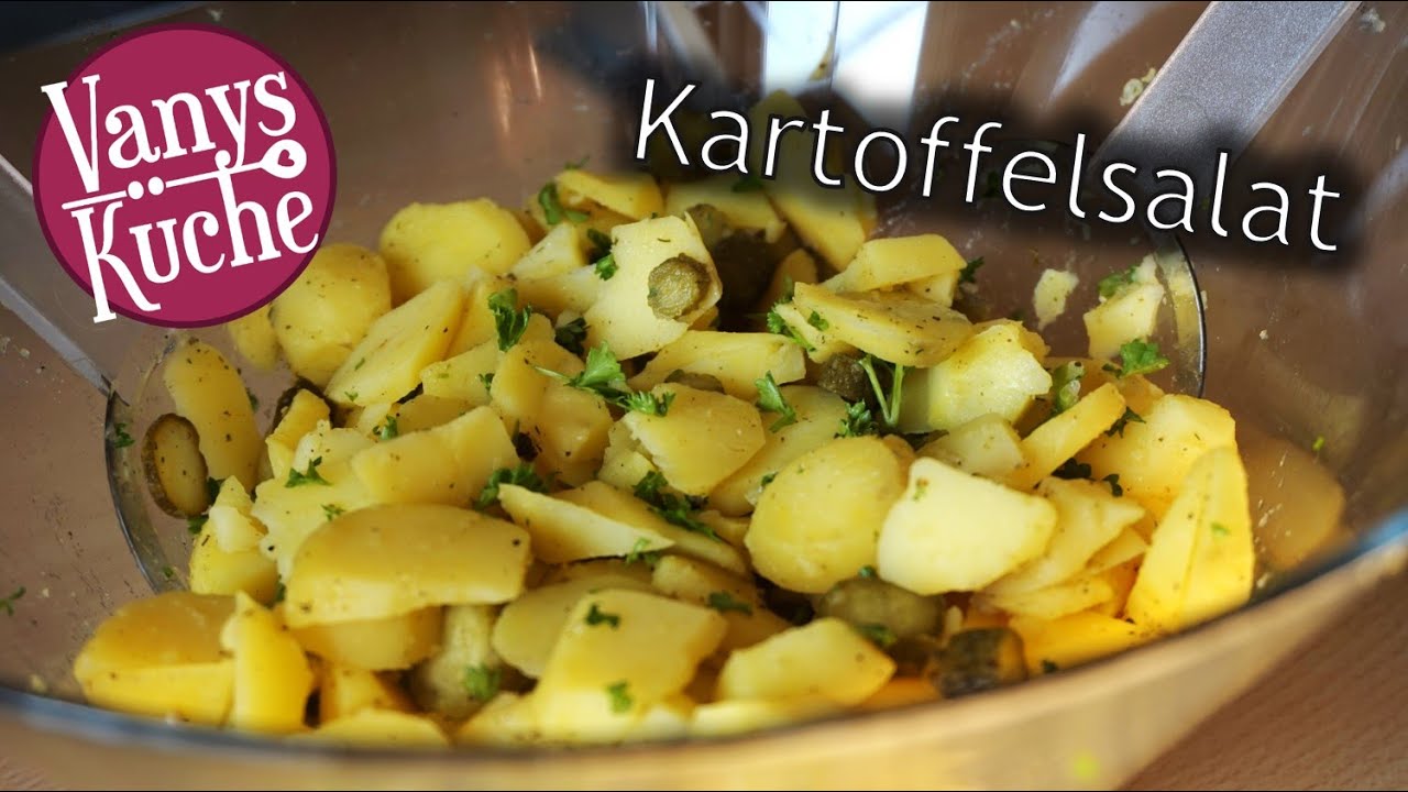 Kartoffelsalat ohne Mayonnaise (schnelles und einfaches Salat-Rezept ...