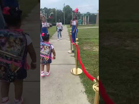 First Day of school(Pre-k) #toddlergirl #fyp #princess #schoolgirl