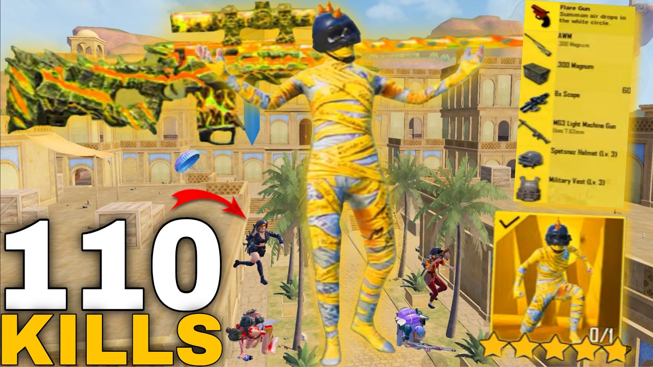 110 KILLS!🔥 EVERY PUBG PLAYER SHOULD WATCH THIS GAME MODE😍 PUBG MOBILE - BGMI