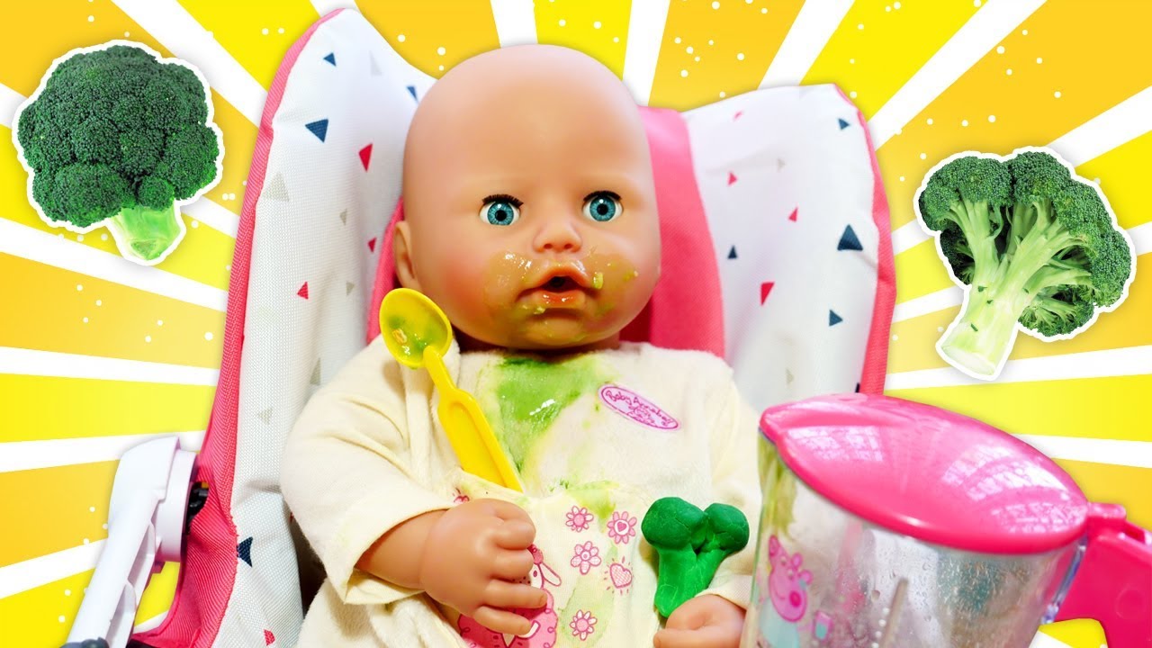 Puppen Spiel mit Baby Born. Emily spielt an der frischen Luft. 2 Folgen am Stück