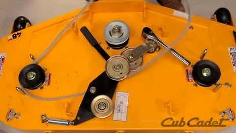How to Change the Deck Belt on a Cub Cadet Zero Turn  Using Model 17AF3AGV010