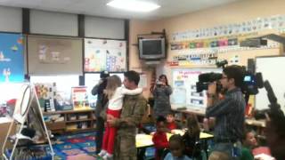 Valley Stream serviceman returns home, surprises daughter at school