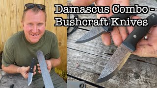 Damascus Bushcraft Combo