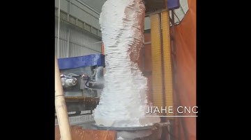 Vertical stone sculpture carving cnc machine