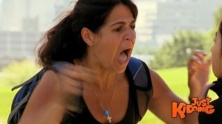 Tongue Caught In Zipper - Just Kidding Prank