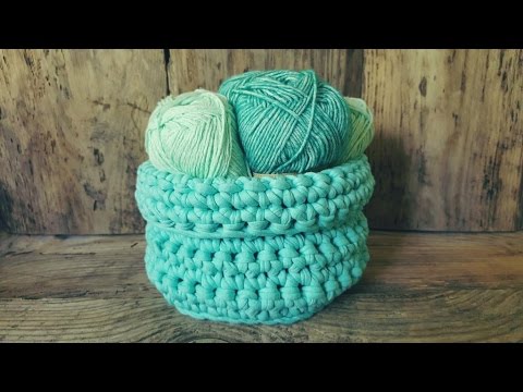 Вязанные корзинки Вязанные корзинки