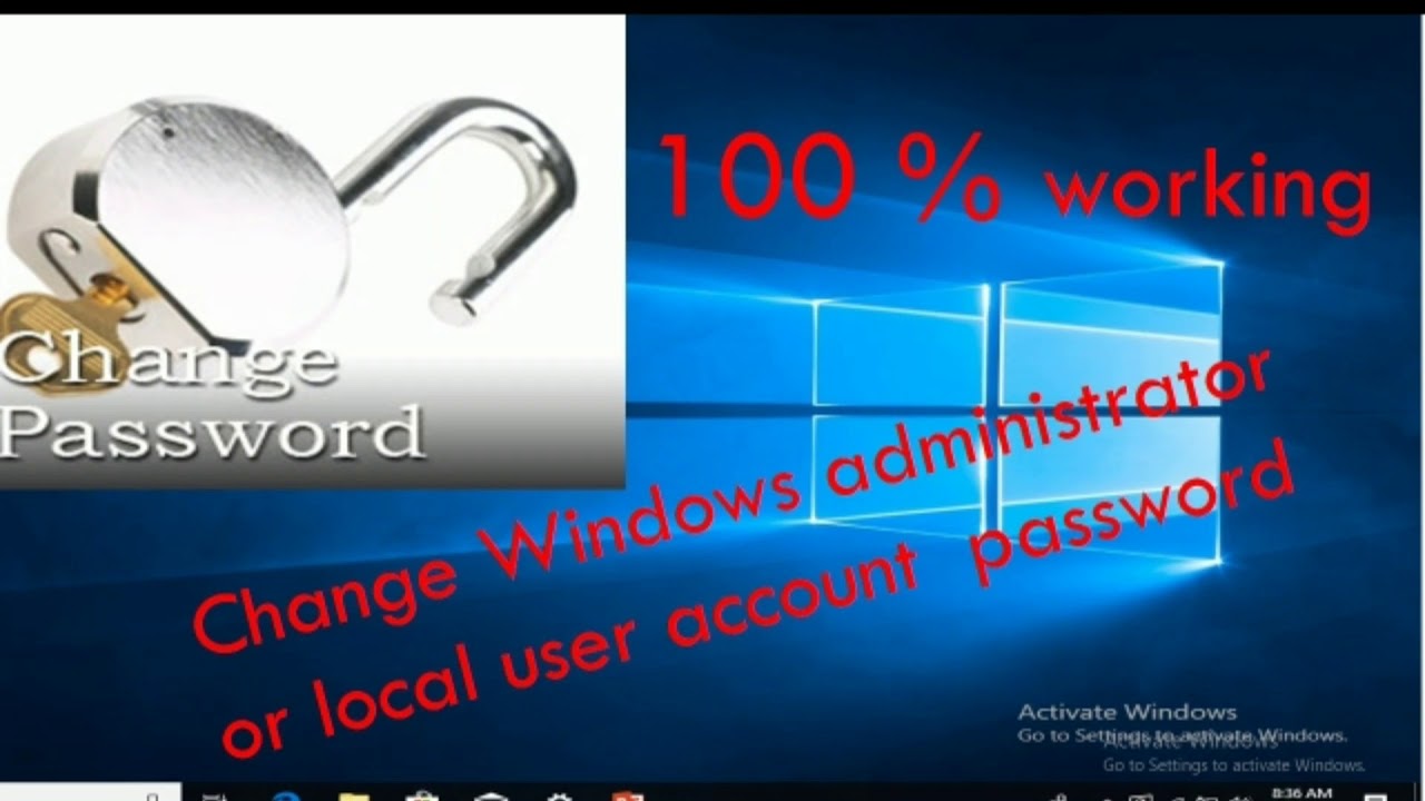 How to change administrator password and user password 100℅ working ...