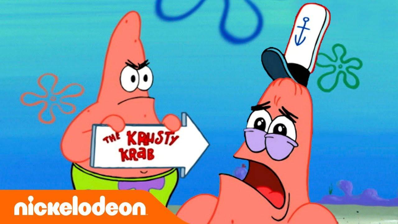 Bob Esponja Patricio Trabaja En El Crust ceo Cascarudo Nickelodeon bob-esponja-patricio-trabaja-en-el-crust-ceo-cascarudo-nickelodeon