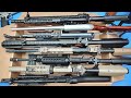 Box of toys reloading airsoft military rifles  gun airsoft weapons  assault rifles and guns 