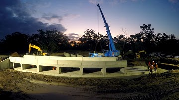 Narwonah Bridge Upgrade Timelapse Video