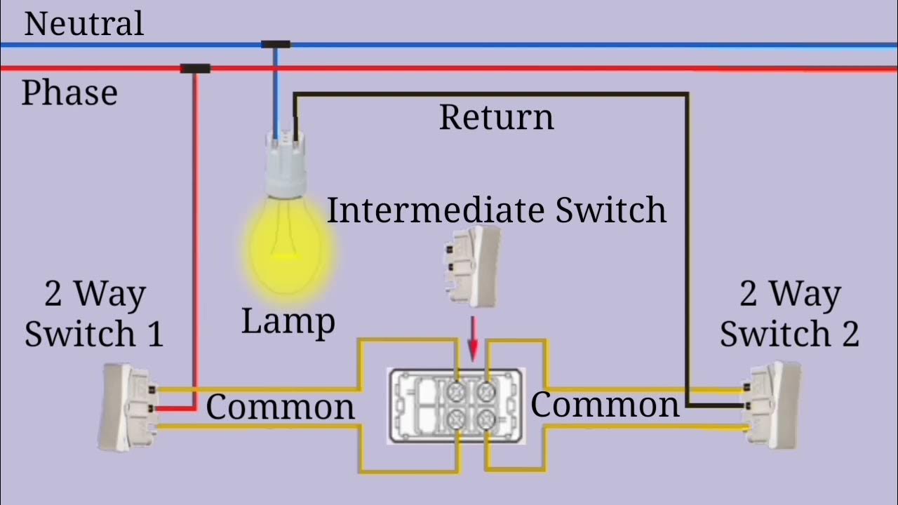 Intermediate Light Switch Circuit Simulation and Animation YouTube