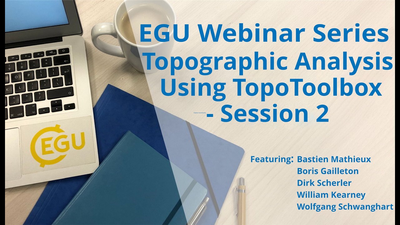 Thumbnail for EGU WEBINARS: Topographic Analysis Using TopoToolbox in MATLAB and Python  - Session 2