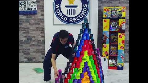 Speed Stacking Pyramid - Guinness World Record