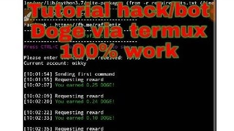 Nuyu || turorial nuyul DOGE via termux... 100% work 2018