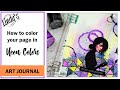 Art Journal in Neon Colors with Nuneka