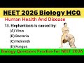 Human Health And Disease | Rapid Revision MCQs | Class 12 Biology | NEET 2026
