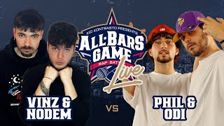 VINZ & NODEM Vs ODI & PHIL All Bars Game LIVE 22/02/2025 barrio's live (MILANO)