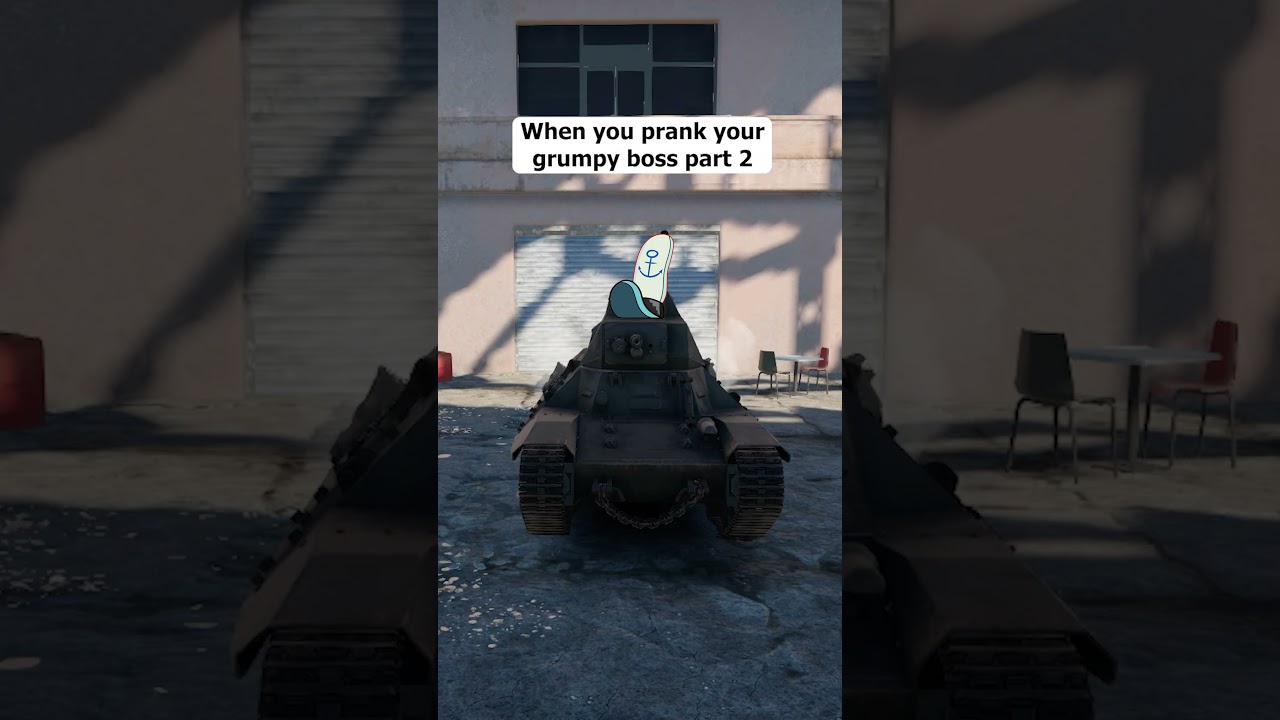 When you prank your grumpy boss but War Thunder part 2 #shorts #fyp #fypシ  #warthunder #spongebob