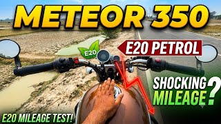 Royal Enfield Meteor 350 Mileage With E20 Petrol! 😱 Shocking Results?