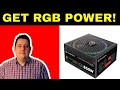 Thermaltake ToughPower Grand Series Power Supply Modular 750w RGB 80+ GOLD Unboxing and usage