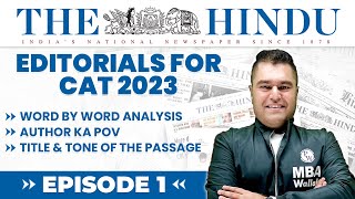 Reading & Analysis of The Hindu Editorials - Author ka POV (Episode 1) for CAT 2023 screenshot 3