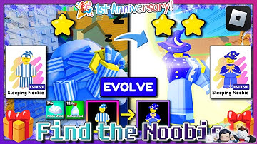 [🔥EVOLVE🔥]👑Find The Noobies [🎉1st Anniversary~!🎉]🔎How to Get ALL Badges🎵 - 🎮ROBLOX [2025]