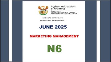 MARKETING MANAGEMENT N6  JUNE 2025 QUESTION 5