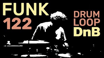 Funk DnB Drums Beat Loop - 122 BPM - JUNGLE Drum and Bass Backing Track
