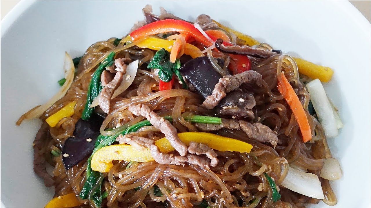 韓式涼拌冬粉做法 잡채 漂亮又美味的韓國料理雜菜 Japchae 韓國冬粉食譜 Youtube
