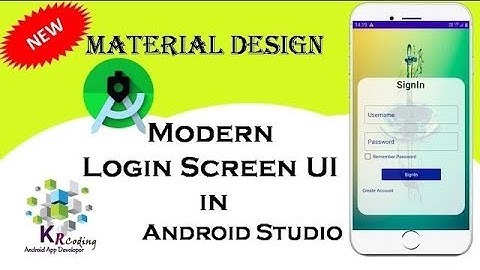 Material Design Login Screen UI in Android Studio | Step-by-Step Android Programming Tutorial