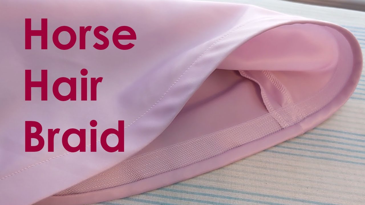 How to Hem with Horsehair Braid #sewing #sewingtutorial 