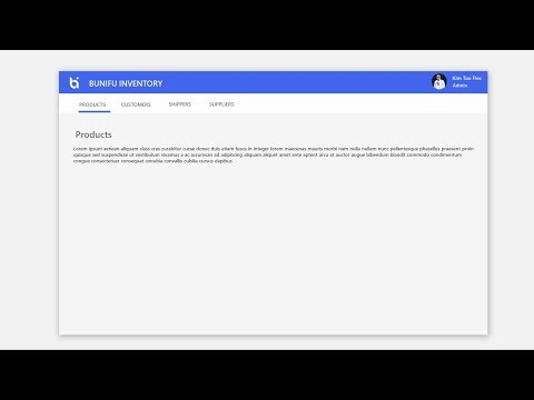 Bunifu Top Navigation Buttons