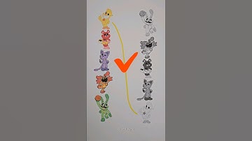 Poppy playtime smiling critters3 matching puzzle #viral #puzzle