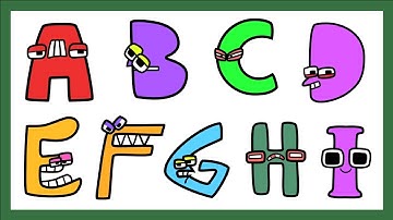 Coloring Alphabet Lore | 3 Minute Gameplay Level 1-9 (Letter ABCDEFGHI)