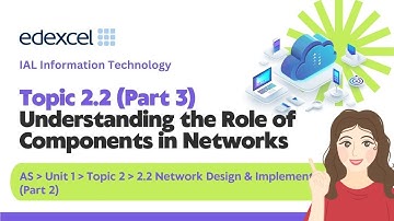 Edexcel IAL - AS - IT - Unit 1 - Topic 2 Network : Network Components/ Network Devices