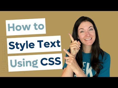Video: Come posso modellare un carattere in CSS?